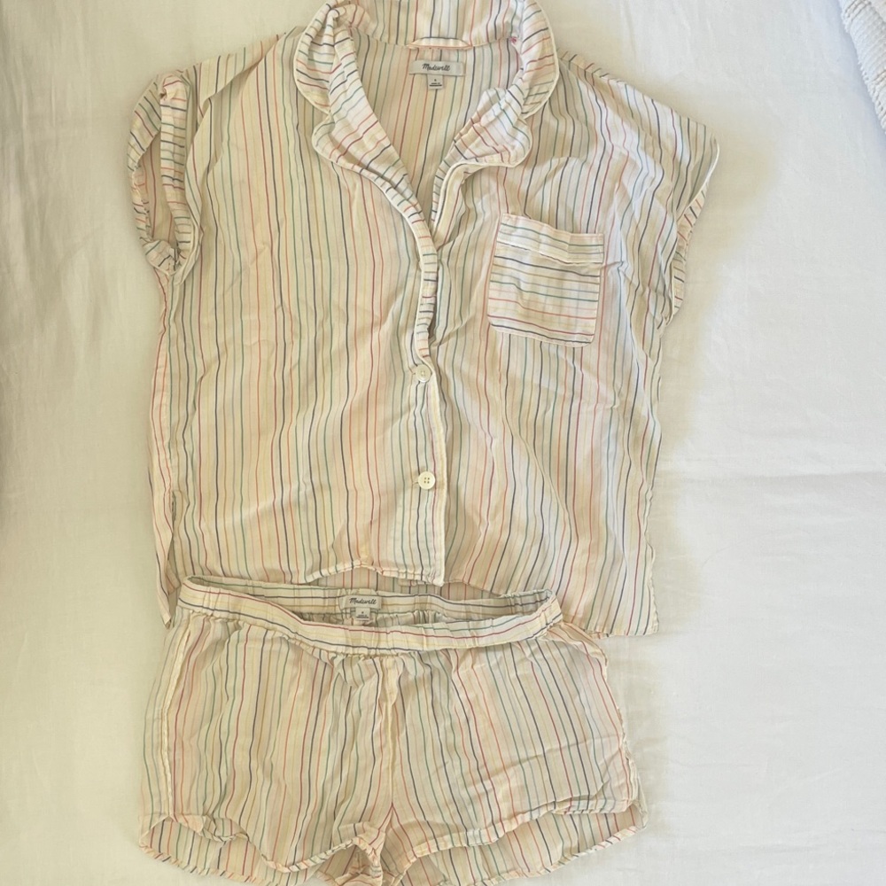 Madewell Multicolor Striped Pajama Set